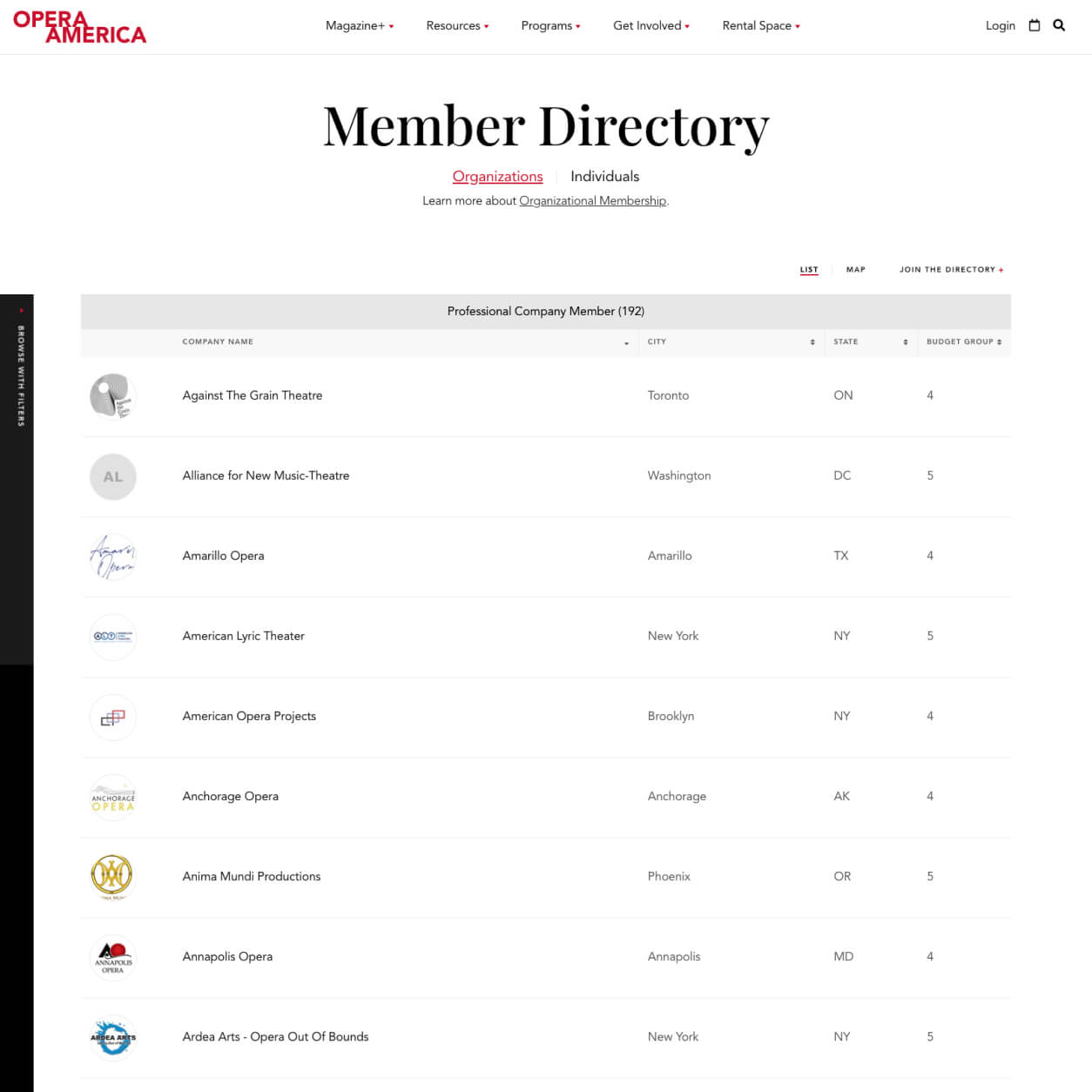 Artistic databases